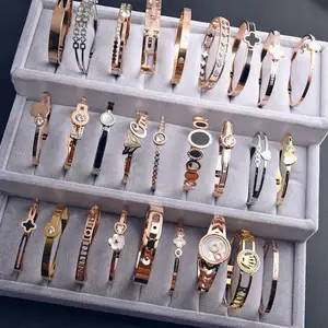 fashion silver gold women bangle christmas wedding dress lady jewelry bangle