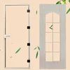 Filand spruce solid wooden glass door for sauna with hinge