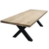 Dining table oak with metal legs 280x100x76cm. European style