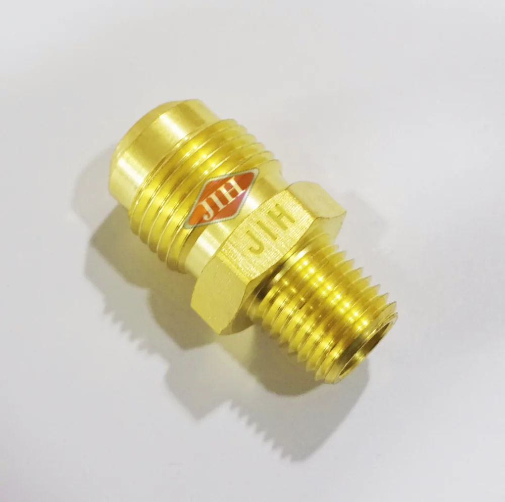 5/16 Male Flare Sae 45 Mfl To 1/4 Npt Female Pipe Adapter Propane Natural Gas RV - Foto 11