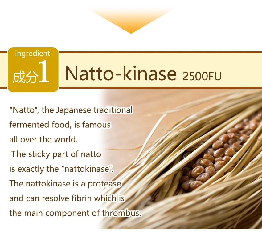 
Nutritious and Healthy cure of high blood pressure tablets ( Natto kinase supplement ) for daily use , made in Japan 