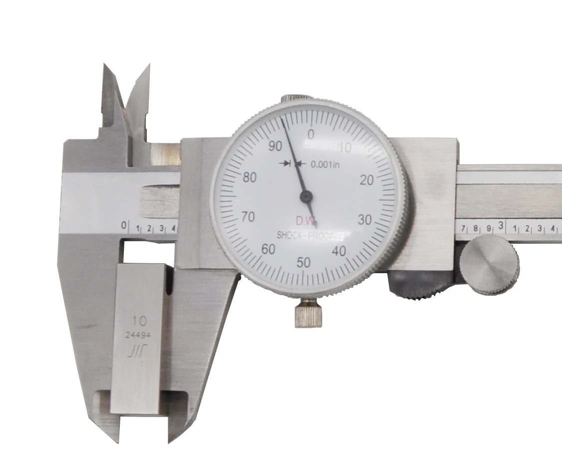 6 Inch Dial Caliper 0.01 Mm Stainless Steel Dial Gauge Vernier Caliper ...