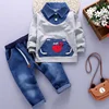 spring autumn children clothes set 2 pcs shirt+pants suit for boys baby clothes Toddler boy casual cotton clothing set