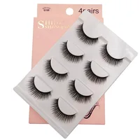 

free sample wholesale mink 3d lashes, packaging box 25mm eyelashes, private label 3D Faux natural mink false mink 3d eyelash