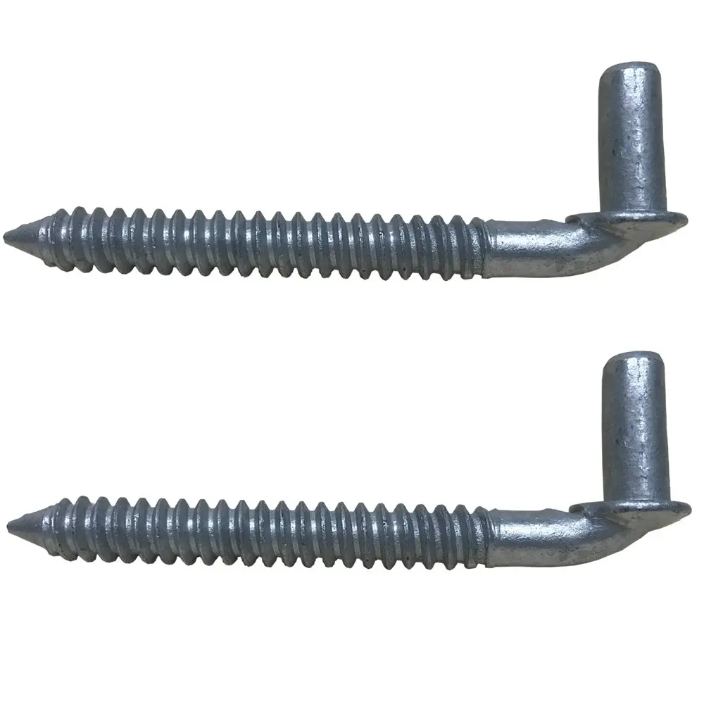 Heavy Duty Outdoor Structural Support Screw J-Hook Lag Bolt 3//8 x 4 Inch Poleline Drop Galvanized Steel Lag Bolt Screw Antenna Support Galvanized J-Hook Screw