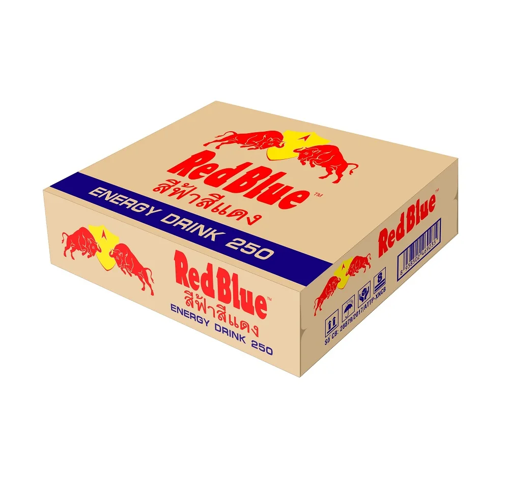 
Red Blue Energy Drink, 250ml Bull Energy Drink from A&B Vietnam 