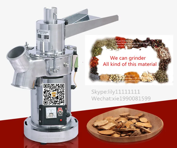 Chinese Herbs Mill Grinding Machine Spice Grinding Machine Water
