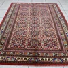 multi color medium size hand knotted persian rug, unique design and color combination