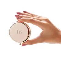 

Custom logo Double Compact Cosmetic Makeup Round Pocket Purse Magnification Jewel Mirror