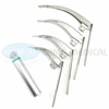 LED Fiber Optic McCoy Laryngoscope Set - 4 Blades + Handle