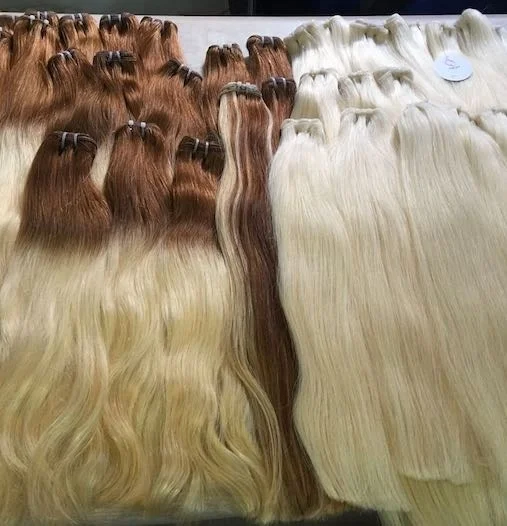 Vietnam Blonde Human Hair Weave Sew In Human Hair Extensions
