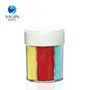 Rainbow sprinkles pearl sugar pearl in 6 cells bottle,use in cake decoration and ice decoration,yasin bakery happiness maker