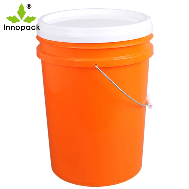 20 Liter Plastic Bucket Paint Drums With Lids 5 Gallon Plastic Pails ...