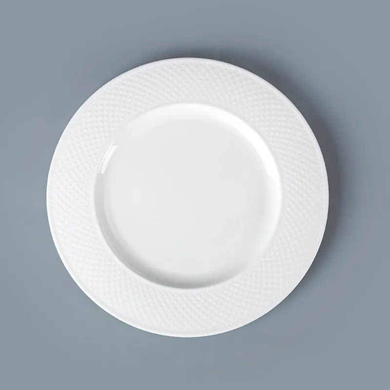 product-Two Eight-Diamond Design Bone ChinaPlates Restaurant Crockery Dinnerware, Fine Bone China Po
