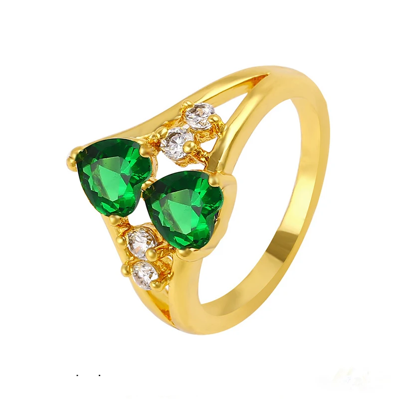 

10923 xuping latest gold ring designs , two diamond ring
