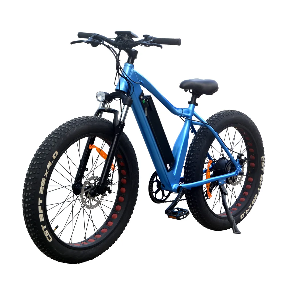 

Free shipping 4.0 inch fat tire pedal assist snow mountain electric bike with 7 Speed Shimano Derailleur