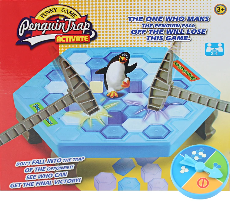 HUADA 2020 Children Educational Table Game Set Interactive Small Plastic Save Penguin Toy