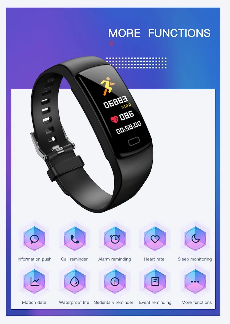 Hot Selling Y9 Smart Band Fitness Tracker Waterproof Jyou Pro App Smart Watch Sleep Monitor Smart Bracelet View Smart Bracelet Ixiu Product Details From Shenzhen Simple Fun Technology Co Ltd On Alibaba Com