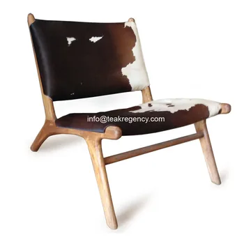 Lounge Chair Cowhide Cowskin Cow Leather Chair Wholesale