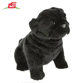 black dog plush