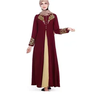 

Gold Stamping Printing Muslim Dress Women Dubai Abaya Black Robe Long Sleeve Cardigan Kaftan Elegant Design Maxi Dresses Clothes