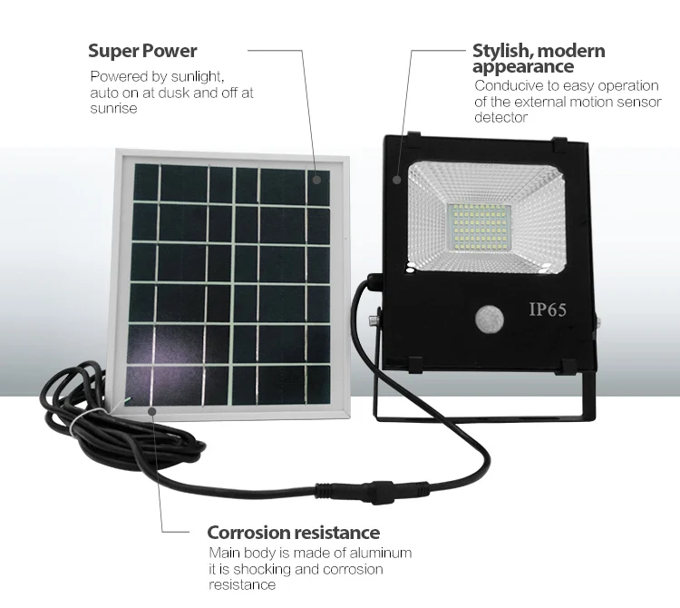 Solar outdoor projection light 50W outdoor LED floodlight searchlight