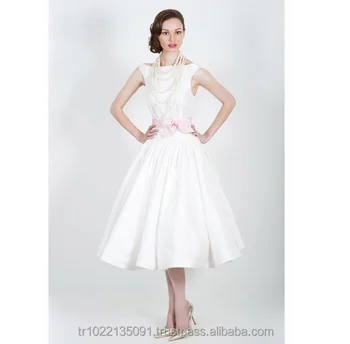 Low Shouldered Bead Embroidered Vintage Inspired Taffeta Low