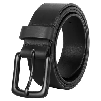mens black soft leather belt