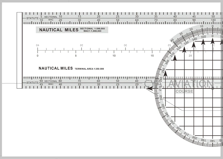 Navigation Plotter - CRP-2 CYA - 13'' Rotating Azimuth Protractor