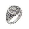 handmade om dedicated 925 sterling silver plain ring