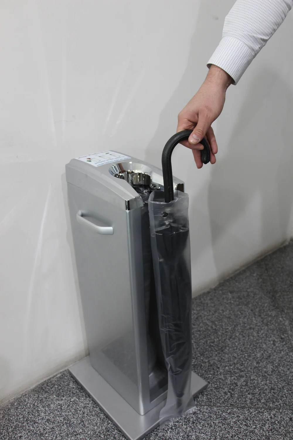 Wholesale Customized Disposable Clear Ecofriendly Plastic Wet Umbrella Bags With Embossing