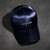 FL419 THUG Out Law Navy Satin custom baseball cap/ good quality/ wholesale ball cap
