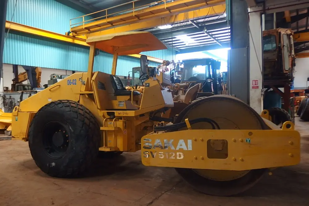 
USED SAKAI SV512D SINGLE DRUM COMPACTOR FOR SALE 