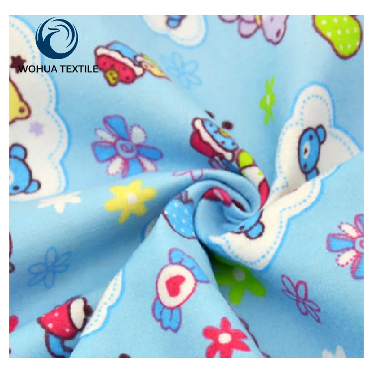 
Plain printing 100% Cotton Baby Woven Soft feel Flannel Fabrics,High Quality Muslin Fabric For Baby Blanket For Custom 