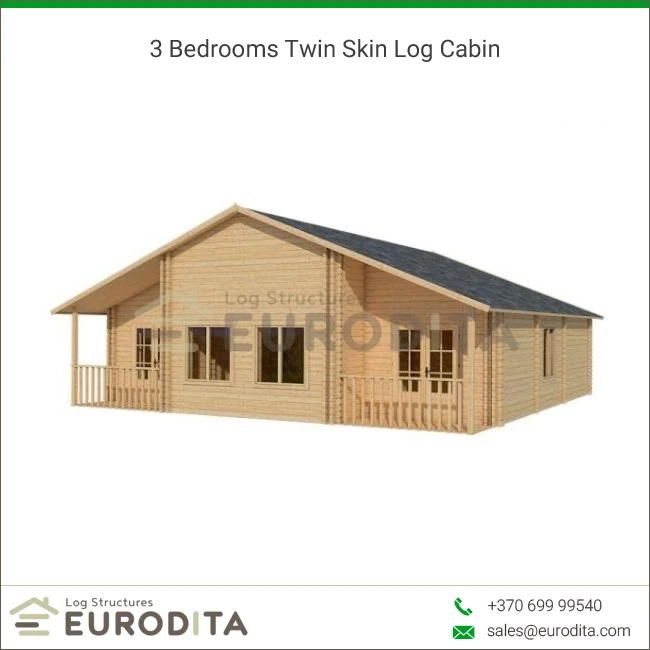 Latest Design Luxury 3 Bedrooms Twin Skin Log Cabin Exporter Buy Log Cabin 3 Bedrooms Twin Skin Log Cabin Log Cabin Exporter Product On Alibaba Com