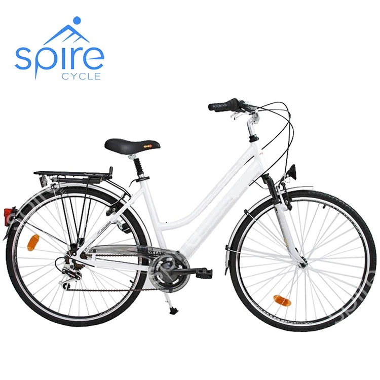 High end vintage pink city bike with classic look