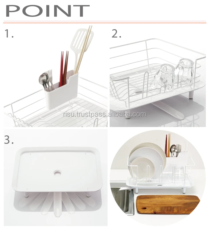 Risu Compact And Functional Glass Holder Liberalista Dish Drainer At