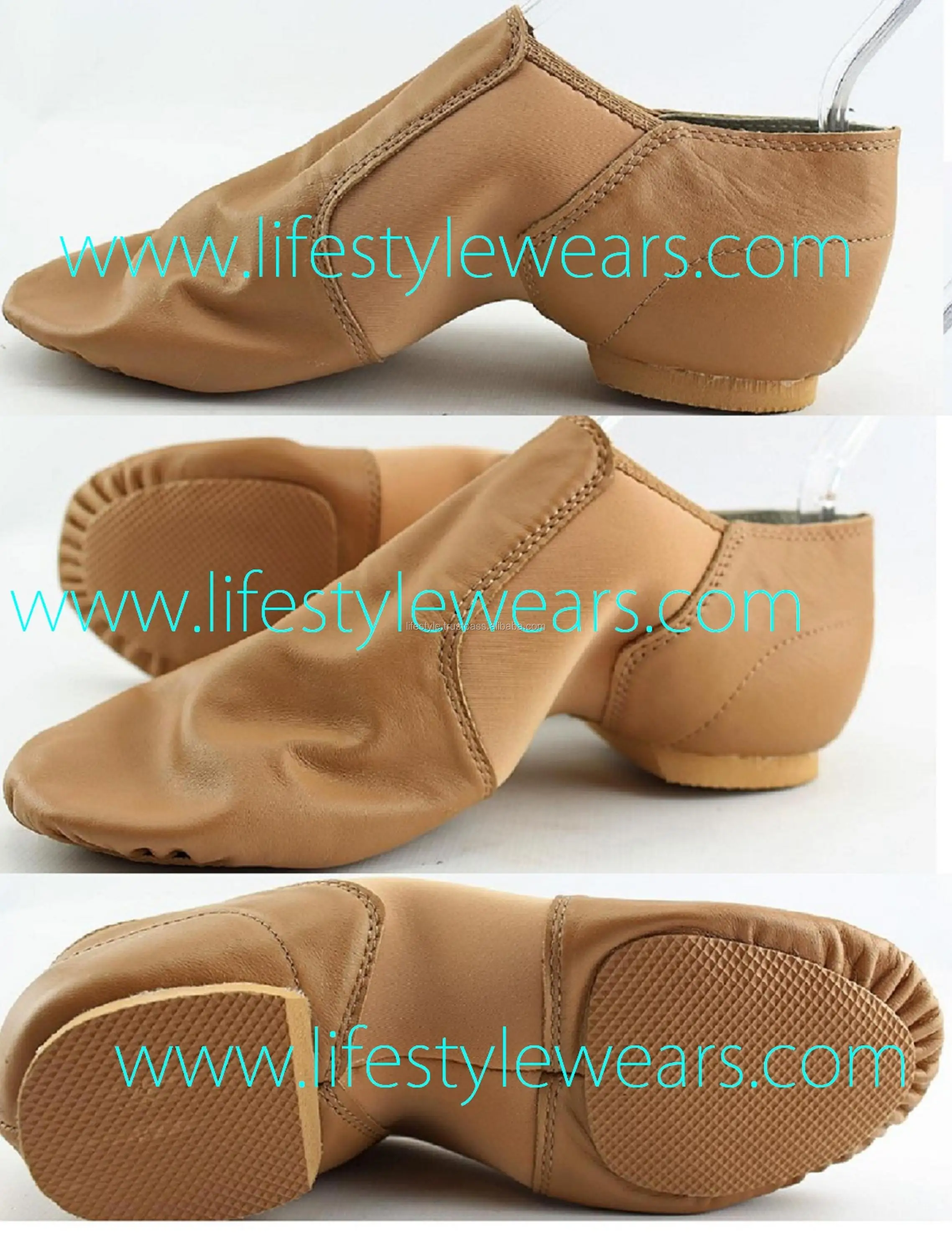 Dance Shoes Men Leather Sole Dance Shoes Women Jazz Boots Leather Jazz