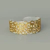 Fine Jewelry 14 Kt Solid White & Yellow Real Gold Cuff Women'S Bracelet Bangle 60 Grams