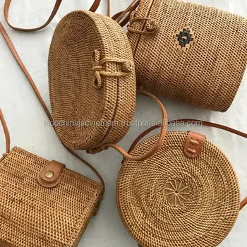 summer rattan bag