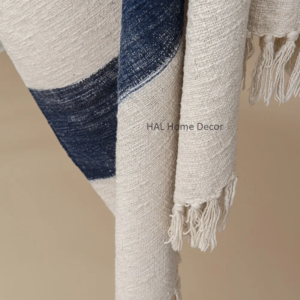 Home Textile Throw Blanket,Custom Block Printed Throw,Custom Printed