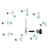 Outdoor long range 3km wireless cctv camera security system nvr dvr 8ch kit