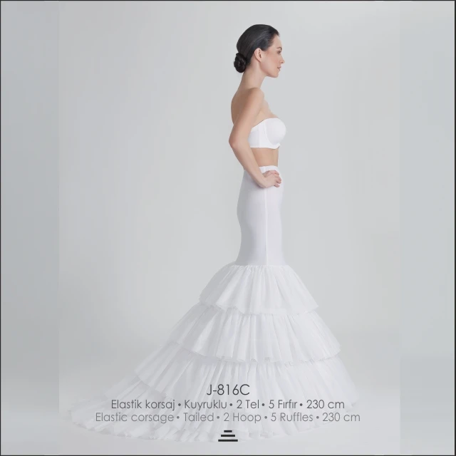 
Special Tailed Mermaid Petticoat for Wedding Dresses 