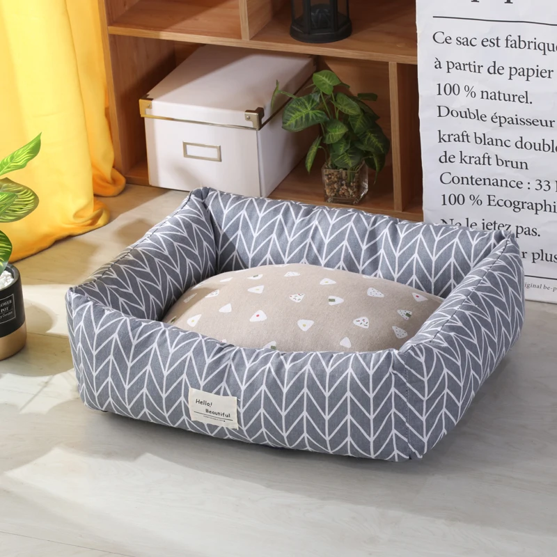 

Grey Color Rectangle Dog Sleeping Bed in 3 Sizes