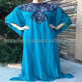 long chiffon kaftan