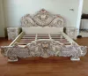 Best Seller Classic Solid Wooden King size Divan Bed Frame Jepara Carved Furniture