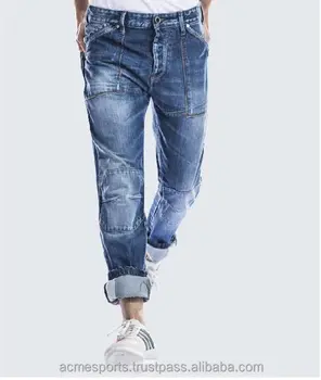 biker distressed denim jeans