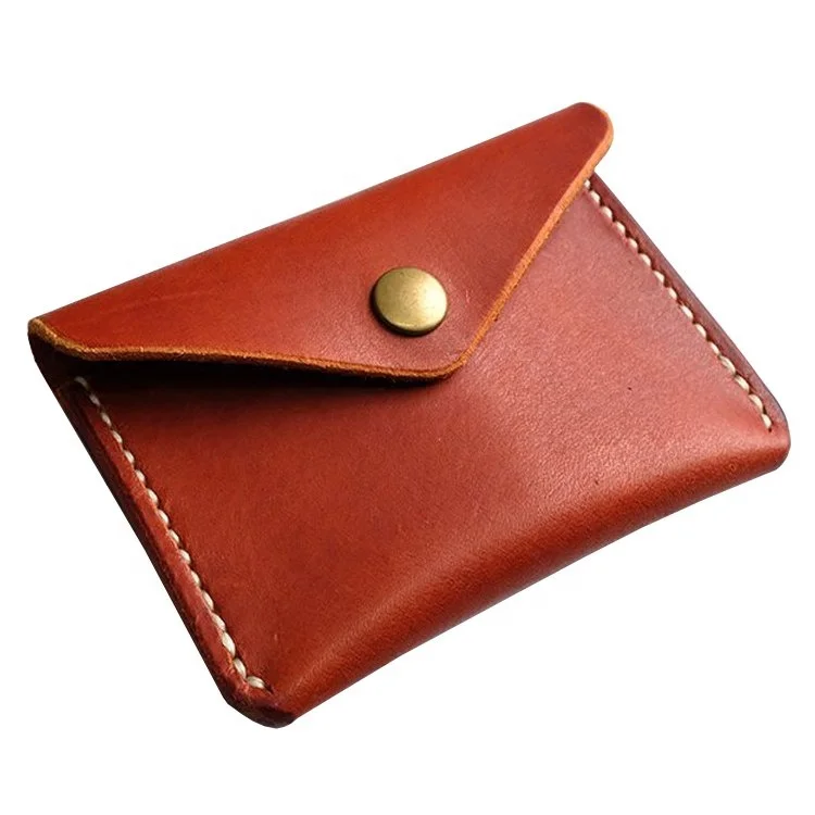 

Business Card Holder Smart Wallet Men Wallets Leather, Brown or customized