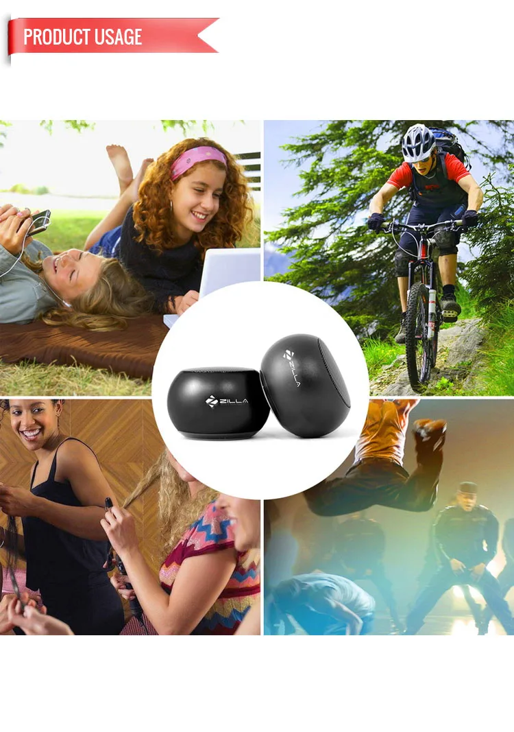 Zilla Mini Wireless Speaker with Multiple Speaker Wireless Pairing Function - ANKUX.COM