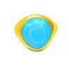 superb sky turquoise gemstone ring handmade 925 sterling solid silver jewelry mens wedding rings